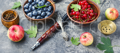 Arabia shisha with berries and apple
