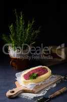 Steaks matured in butter refined with sea salt