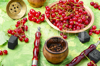 Oriental hookah with redcurrant