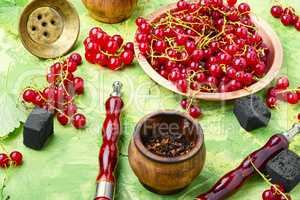 Oriental hookah with redcurrant