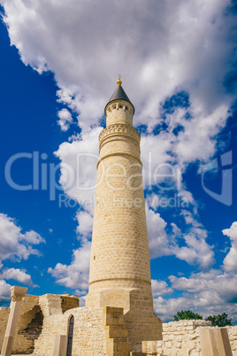 Big Minaret of Ruins of Cathedral Mosque.