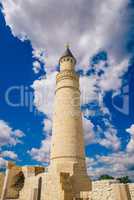 Big Minaret of Ruins of Cathedral Mosque.