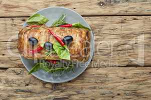 Turkey meat terrine