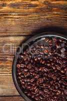 Coffee Beans on Plate.