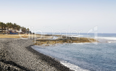 Shore near Playa de las Americas in Tenerife