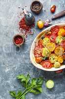 Oven baked tomatoes