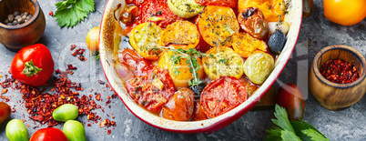 Oven baked tomatoes