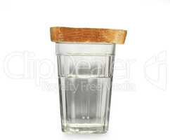 Glass of water and bread