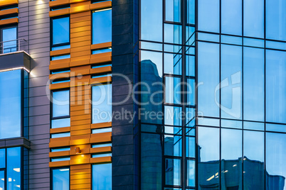 Modern building with a glass facade.