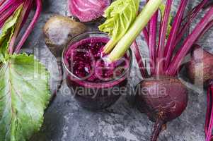 Fresh beetroot smoothie