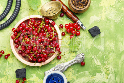 Oriental hookah with redcurrant