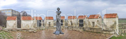 Baron Munchausen monument in Bender, Moldova