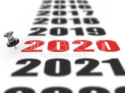 Neujahr 2020 Kalender