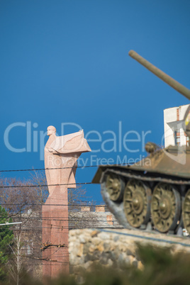 Monument to Vladimir Lenin in Tiraspol, Moldova