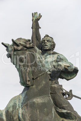 Monument to Suvorov in Tiraspol, Moldova