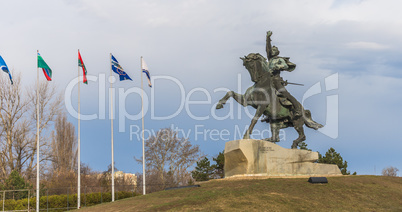 Monument to Suvorov in Tiraspol, Moldova