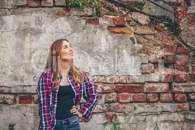 Young beautiful woman is smiling