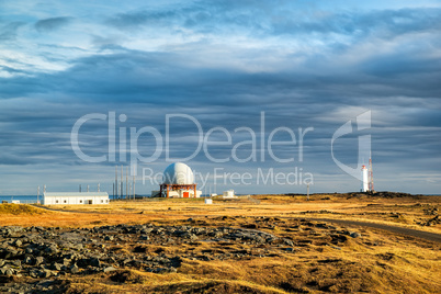 Radar station in Vestrahorn, Iceland