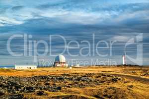 Radar station in Vestrahorn, Iceland