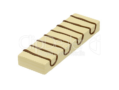 White chocolate wafer