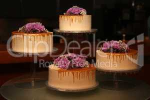 Wedding cake. Wedding cake in lilac tones