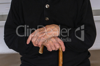 hands of an old man