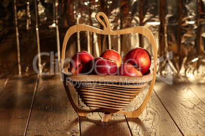 Still life with apples