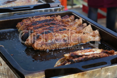 Process of frying fish / Process of frying fish