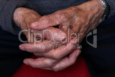 hands of an old man