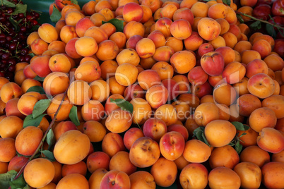 Various fruits for sale in a market in Croatia