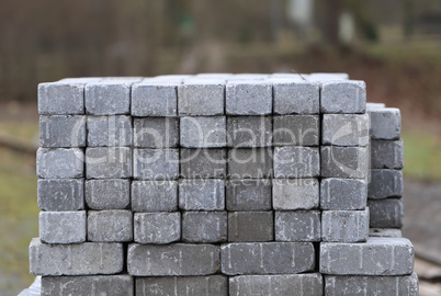 A stack of bricks