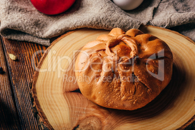 little chicken pie with herbal tea