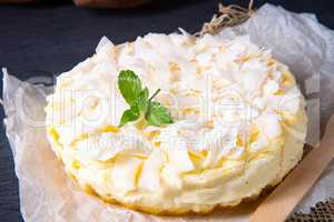 a simple quark coconut cake from the tin