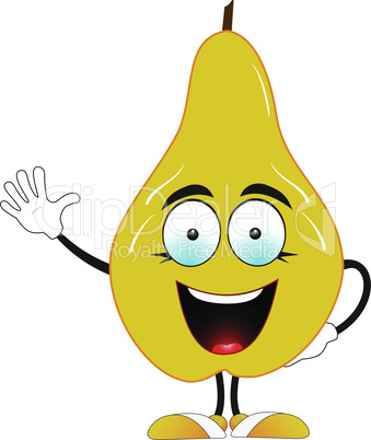 Yellow pear says hello