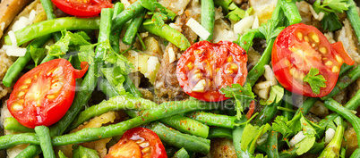 Salad with asparagus beans