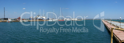 Private yachts in Odessa seaport