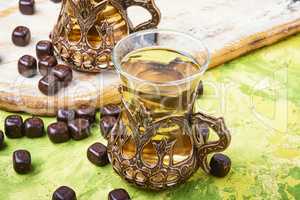 Turkish tea in traditional glass