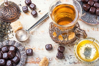 Traditional arabic tea