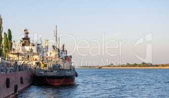 Tugboat on the Dnieper River in Kherson