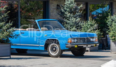 Retro car in Arcadia resort in Odessa, Ukraine