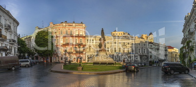 Catherine Square and Hotel Paris in Odessa