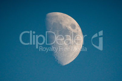 Close-up moon movement in space.