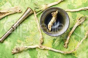 Roots of horseradish