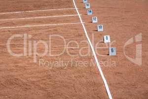 shot put area in stadium