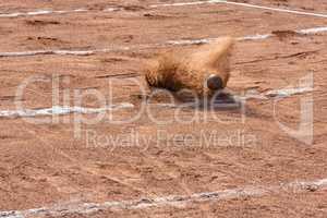 sphere landing at the shot put