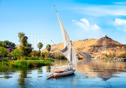 Sailboats on Nile