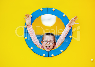 Child in porthole
