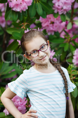 Child girl posing