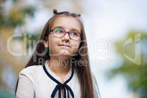 Girl with glasses