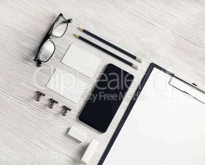 Blank stationery mock up